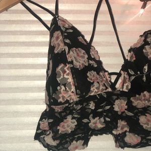 PINK floral bralette